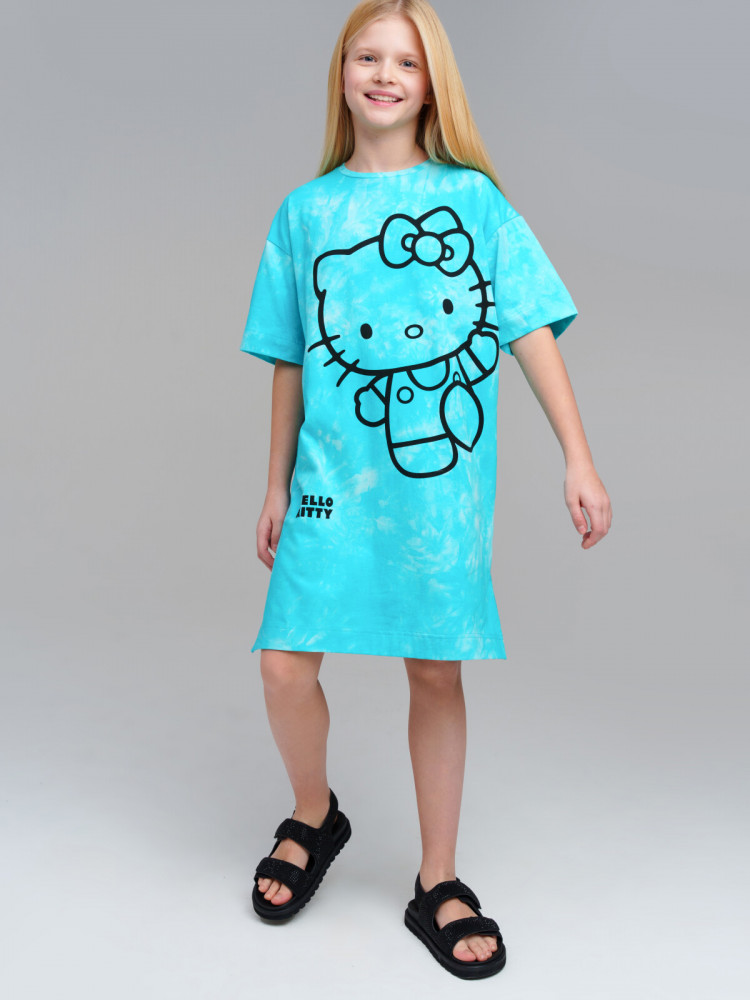 Платье трикотажное для девочек | BONJOUR | PlayToday