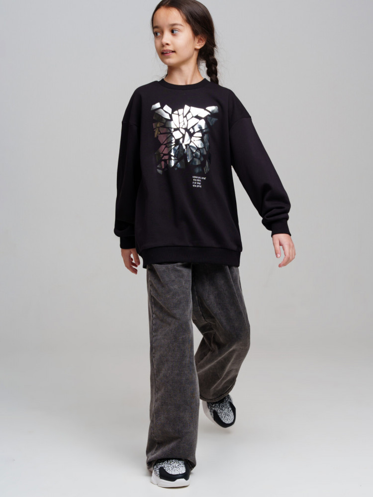 Толстовка трикотажная для девочек | Play & Joy | PlayToday