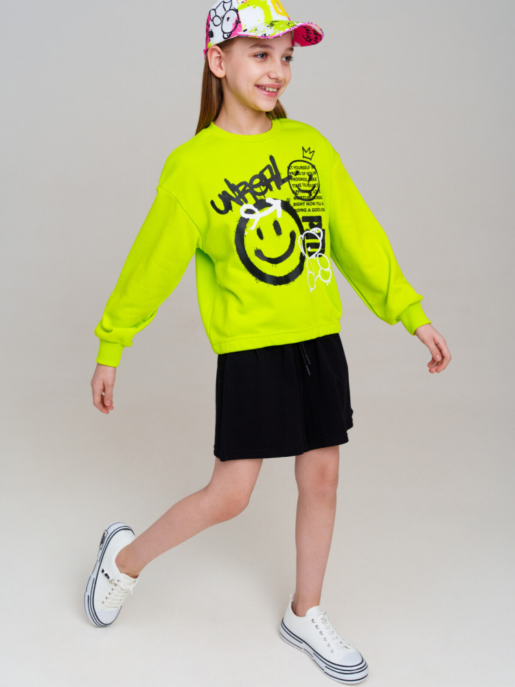 Толстовка трикотажная для девочек | Emotion | PlayToday