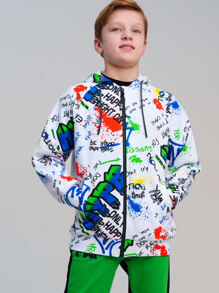 Толстовка трикотажная для мальчиков | Emotion | PlayToday