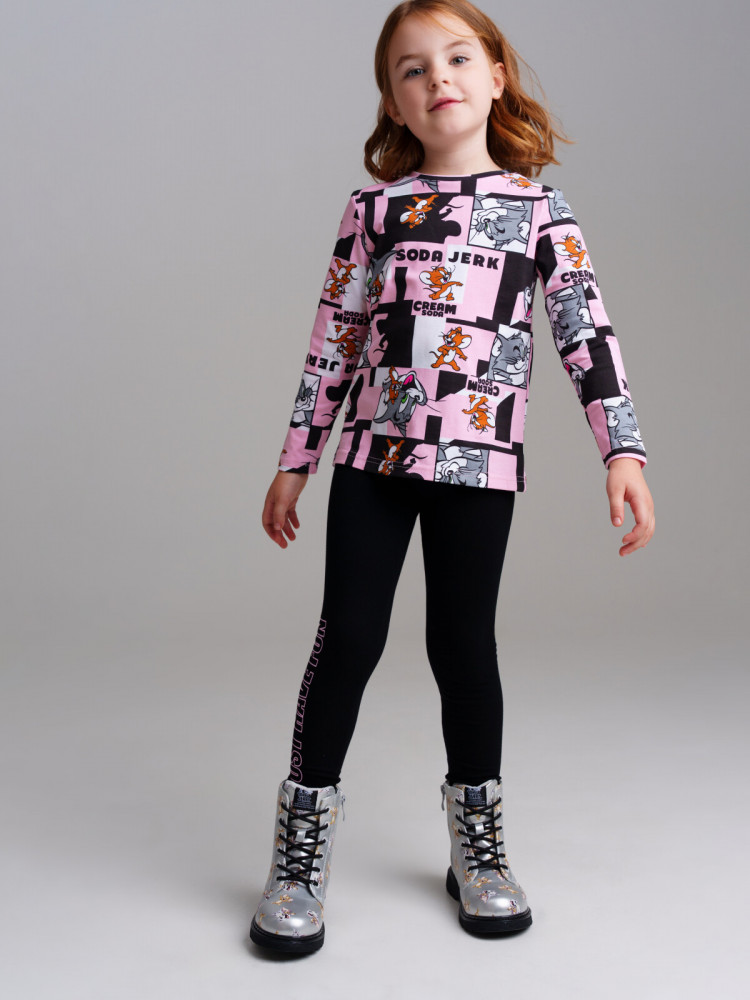 Футболка трикотажная для девочек | Catch me | PlayToday