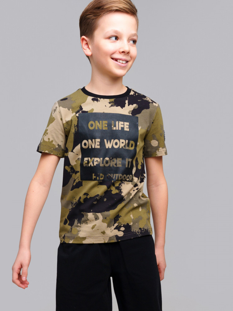 Футболка трикотажная для мальчиков | Break the rules | PlayToday