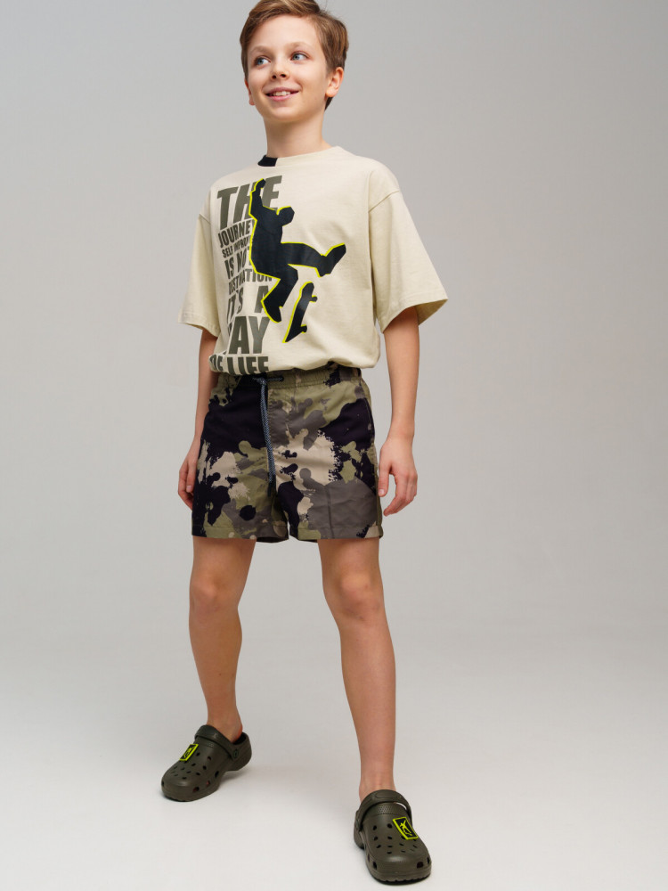 Шорты текстильные плавательные для мальчиков, длинные | Break the rules | PlayToday