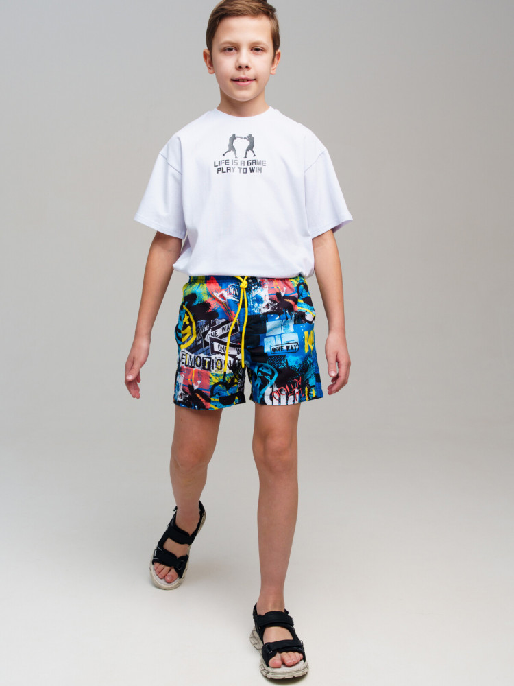 Шорты текстильные плавательные для мальчиков, средней длины | Emotion | PlayToday