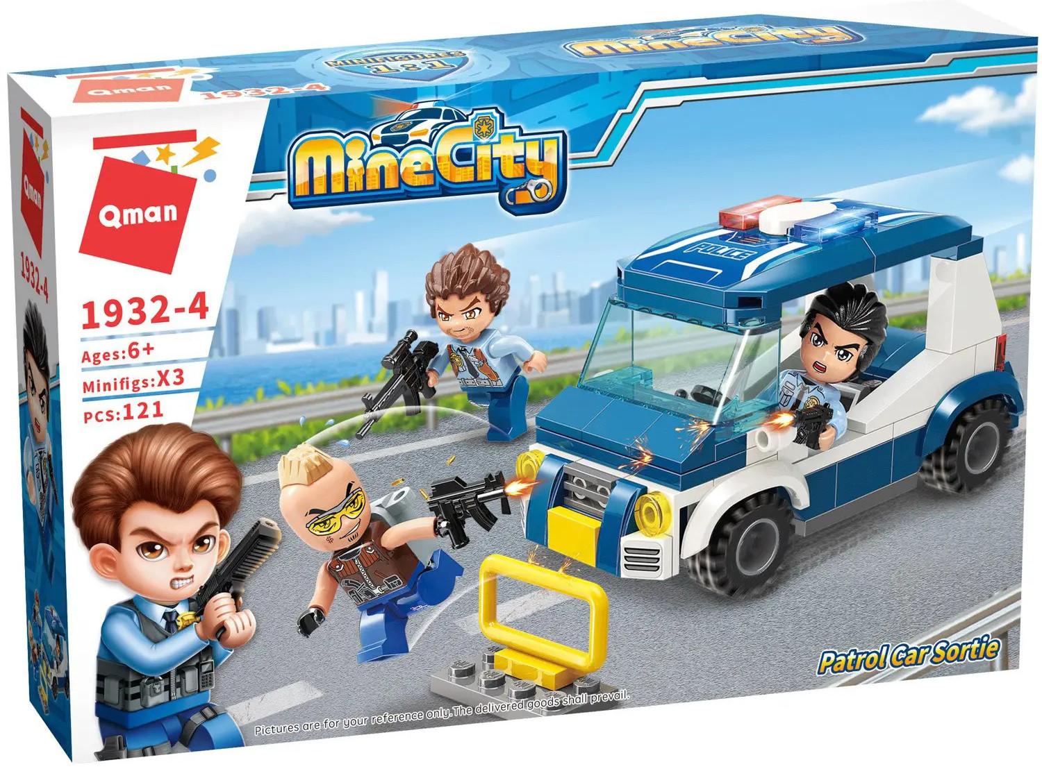 Конструктор «Полицейские истории: Преследование преступника на машине» | Mine City | QMAN