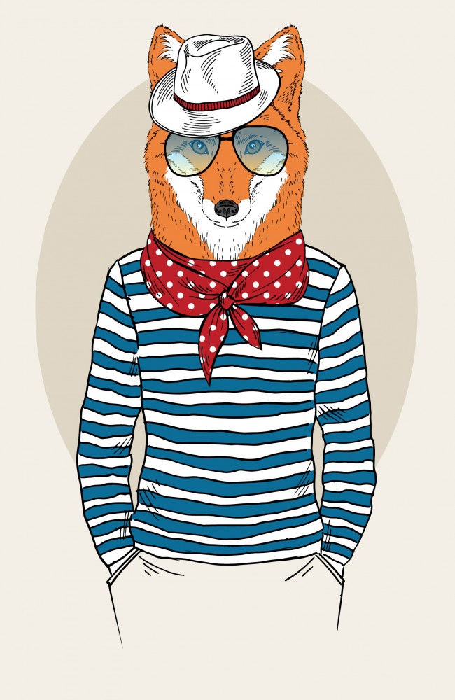 Блокнот для записей "Лиса в тельняшке" (А5) | Блокноты Like