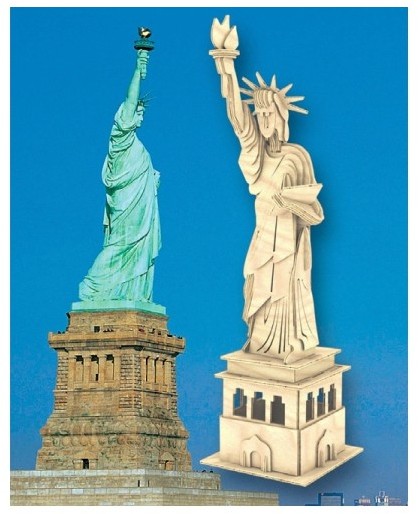 Статуя Свободы. Сборная деревянная модель | Мир деревянных игрушек