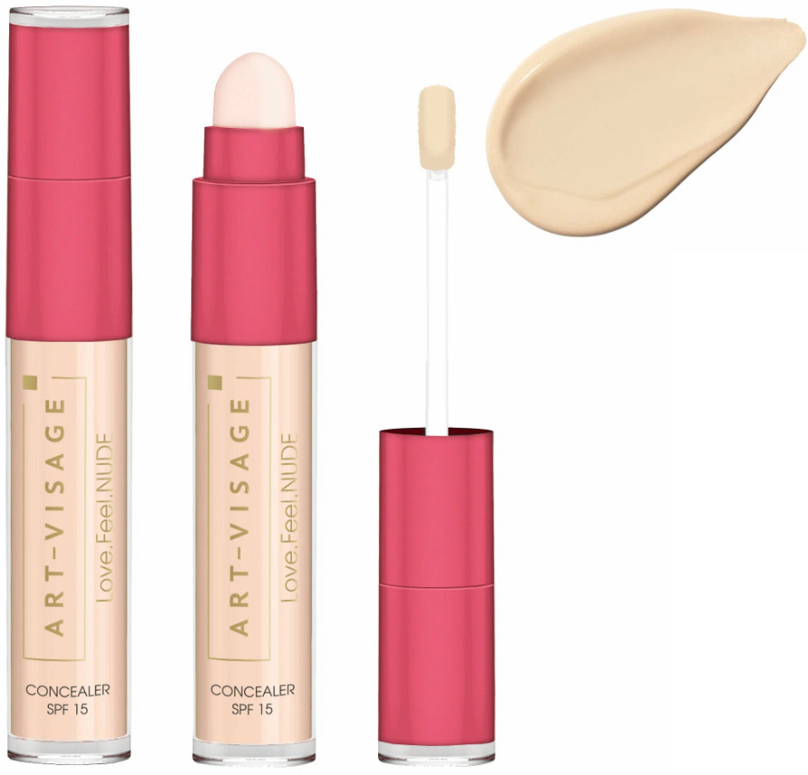 Консилер с сатиновым финишем «Love.Feel.NUDE» SPF 15, оттенок 421 Айвори | Art-Visage