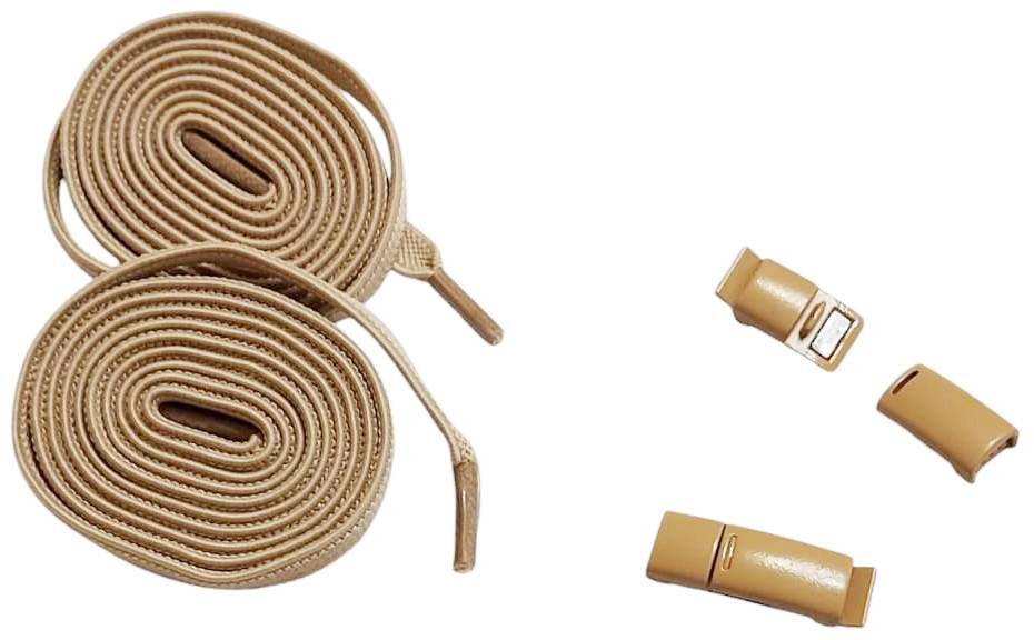 Комплект шнурков-резинок с пряжкой