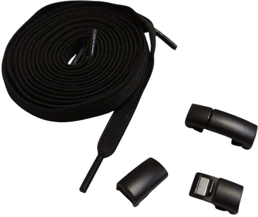 Комплект шнурков-резинок с пряжкой