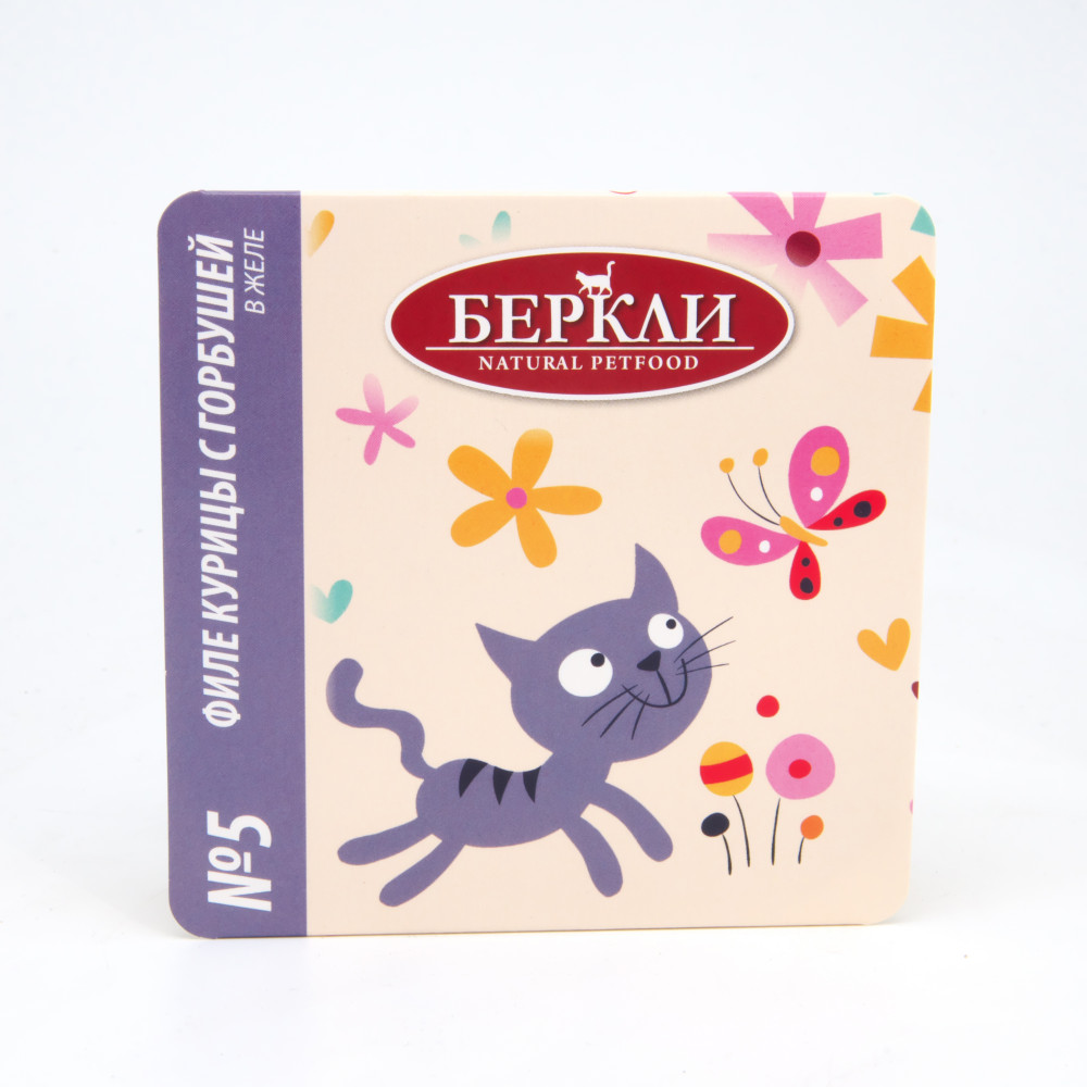Консервы для кошек «Филе курицы с горбушей в желе» | Berkley