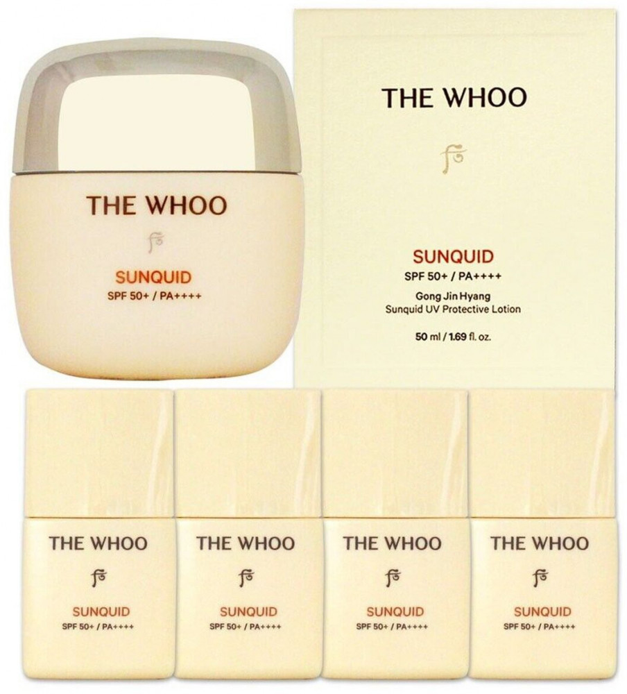 Набор лосьонов для лица солнцезащитных «Sunquid UV Protective Lotion» SPF50+ PA++++ | The History of Whoo