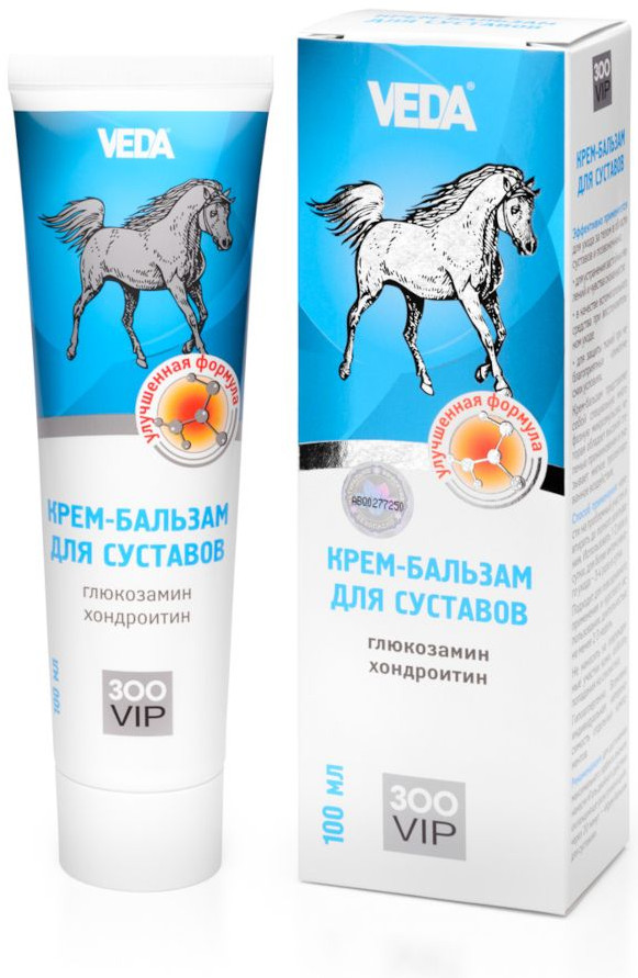Крем-бальзам для суставов лошадей с глюкозамином и хондроитином | ЗООVIP