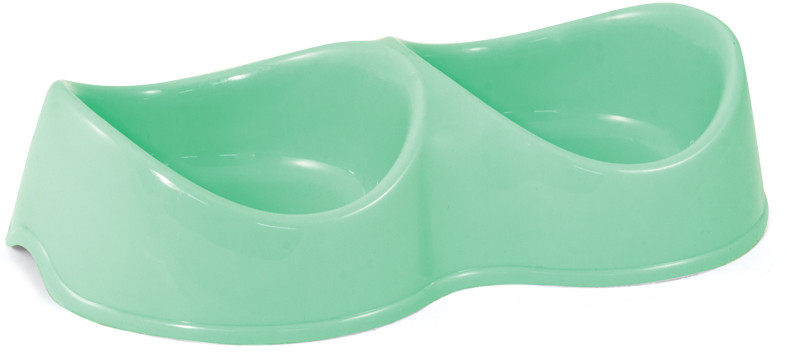 Миска пластиковая двойная «Бисквит» | Gamma