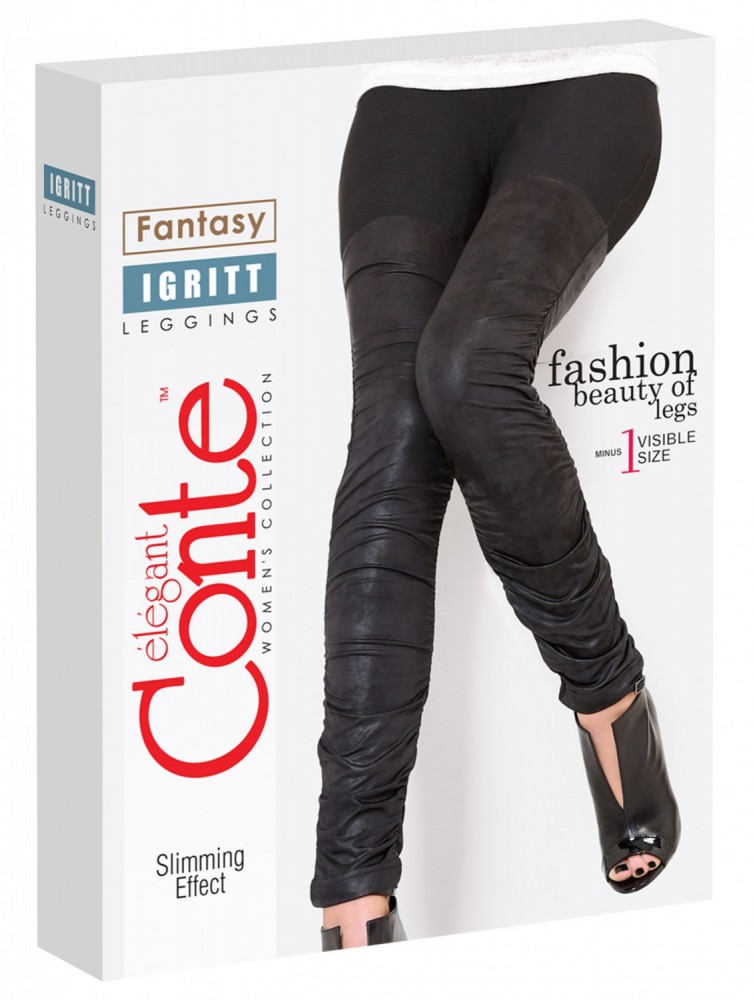 Трикотажные леггинсы "Igritt" (nero) | Conte Elegant