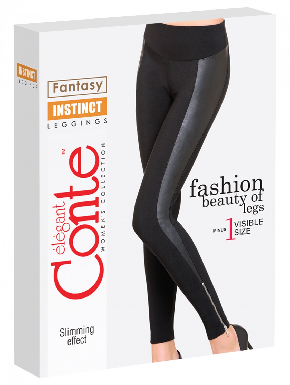 Трикотажные леггинсы "Instinct" (nero) | Conte Elegant
