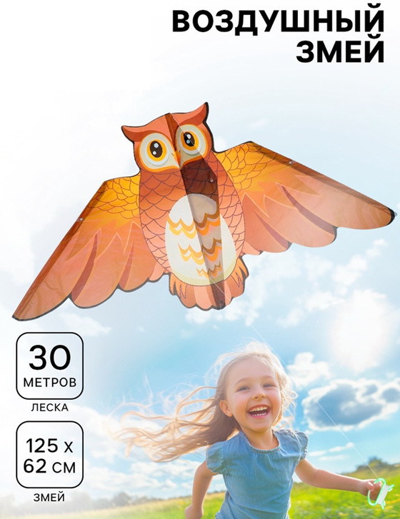 Змей воздушный «Сова» | Funny toys