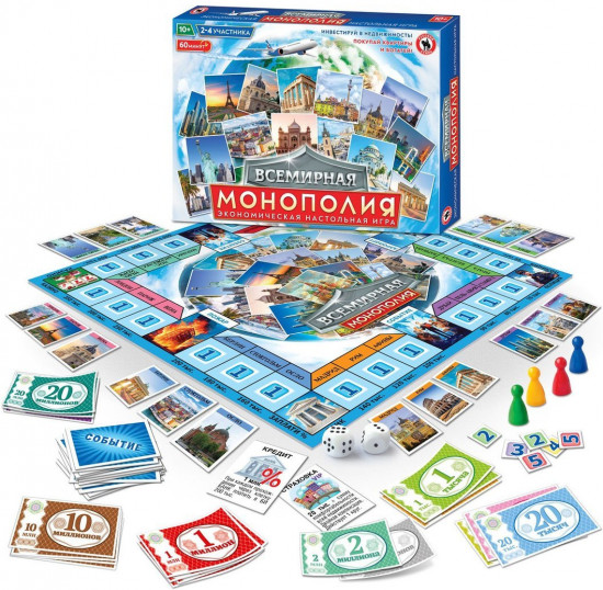 Игра настольная «Всемирная монополия»