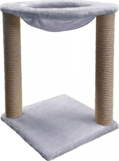 Когтеточка-столбик с гамаком