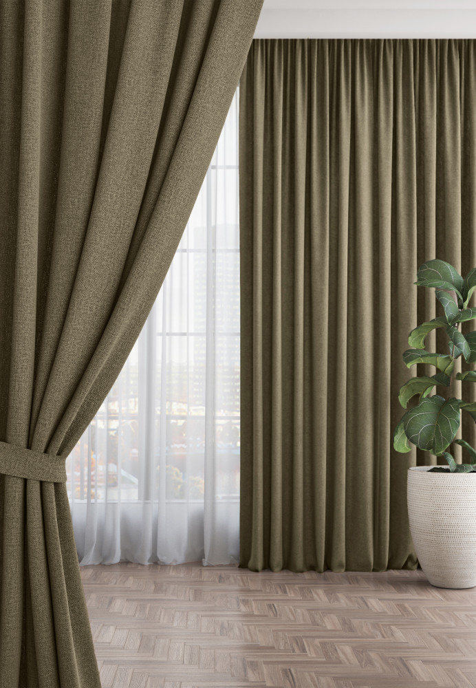 Комплект штор «Текстурный Блэкаут» | Волшебная ночь