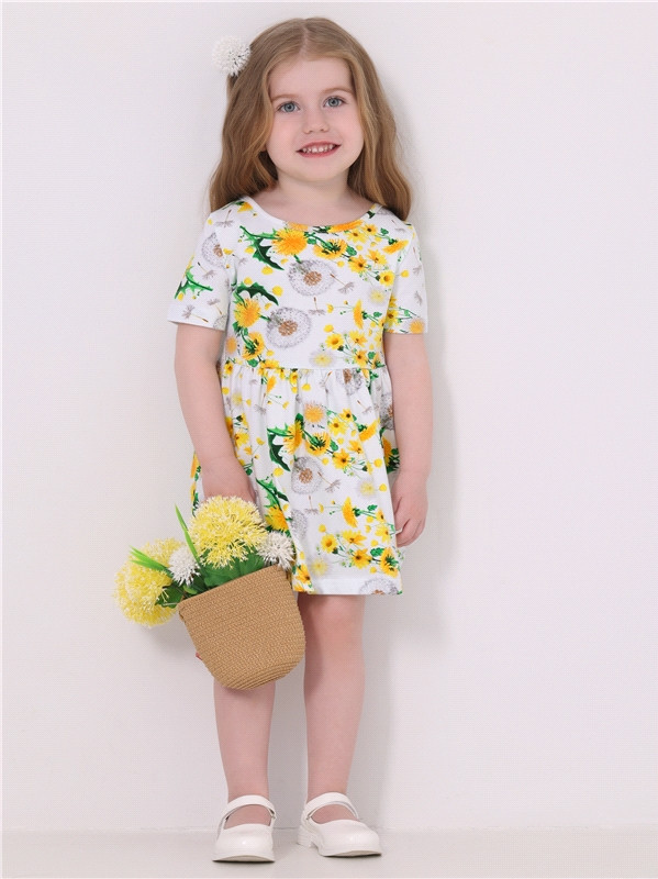 Платье для девочки | Променад | Апрель