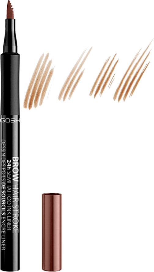 Карандаш для бровей «Brow Hair Stroke», оттенок 001 Brown | Gosh