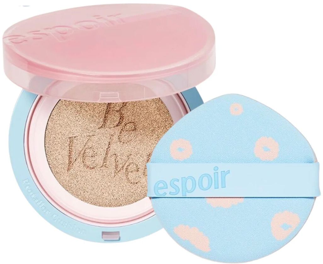 Kушон для лица «Be Velvet Cover Cushion Sakura Edition», оттенок 21 Ivory | Espoir
