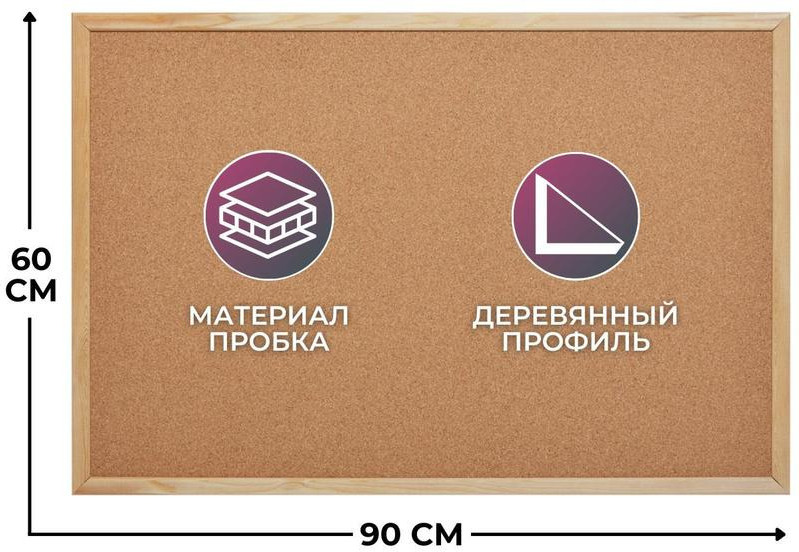 Доска пробковая «Classic» | Attache Economy