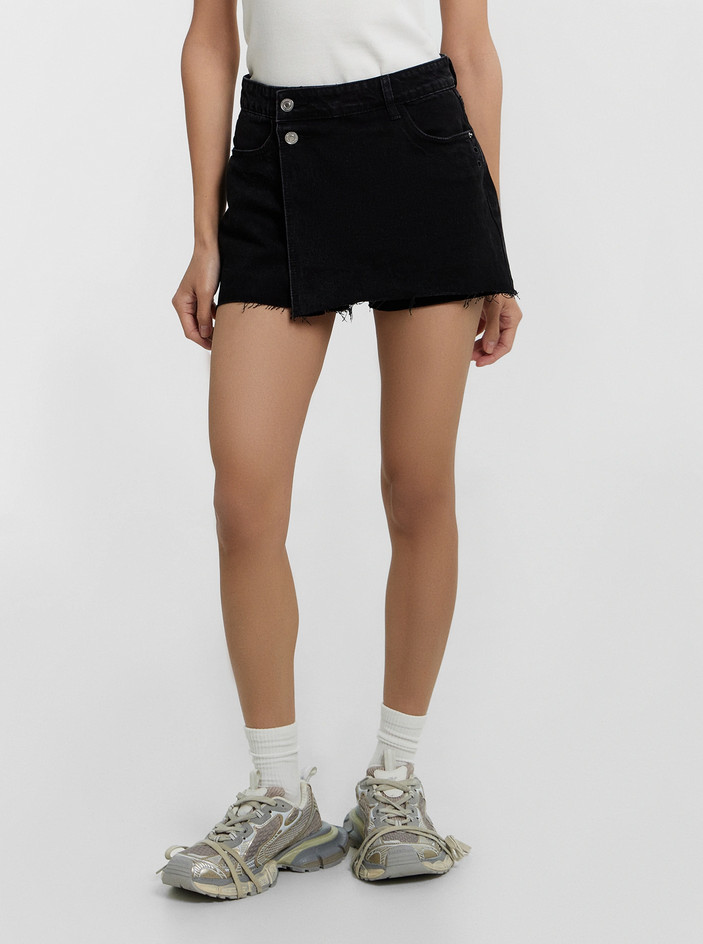Шорты-юбка джинсовые женские | Mark Formelle