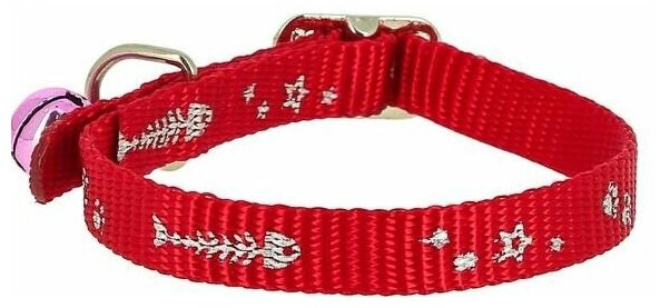 Ошейник нейлоновый со светоотражающим рисунком | Каскад