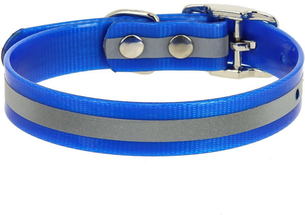 Ошейник из биотана со светоотражающей полосой | Каскад