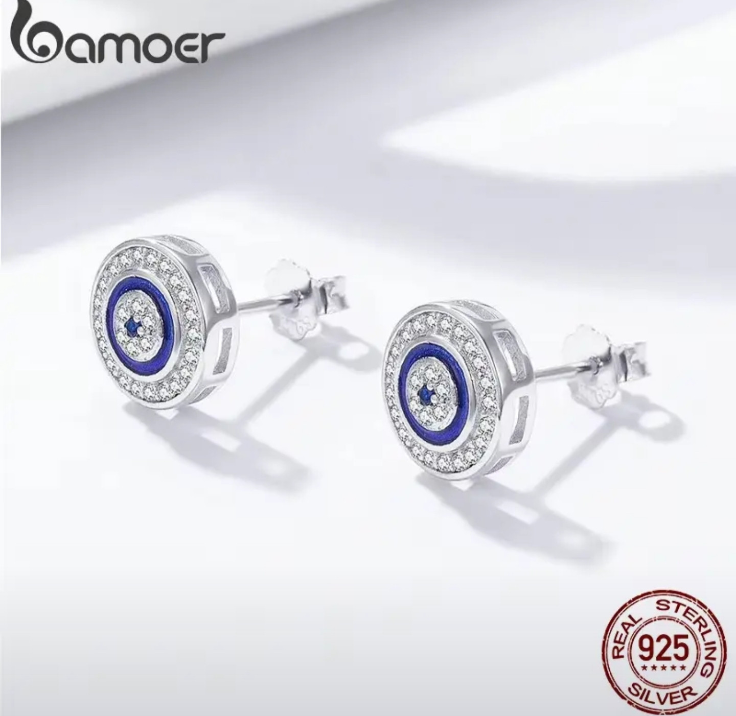 Серьги-гвоздики женские «Глаз» | Bamoer