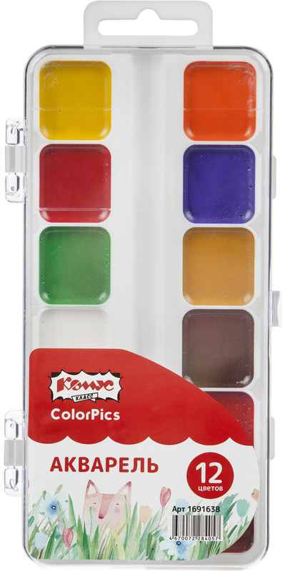Акварель медовая | Школьные товары ColorPics | Комус Класс