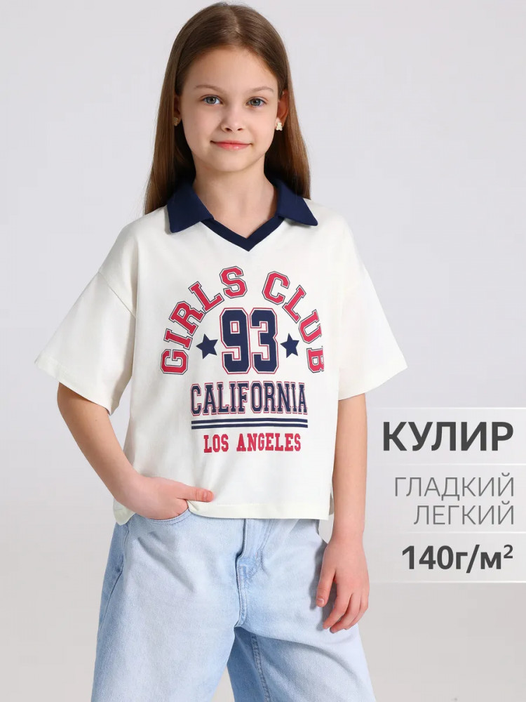 Футболка-поло для девочек «Клуб девчонок» | Взрослые дети | Апрель
