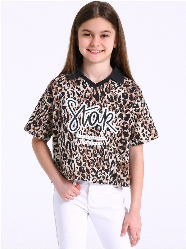 Футболка-поло для девочек «Звезда» | Взрослые дети | Апрель