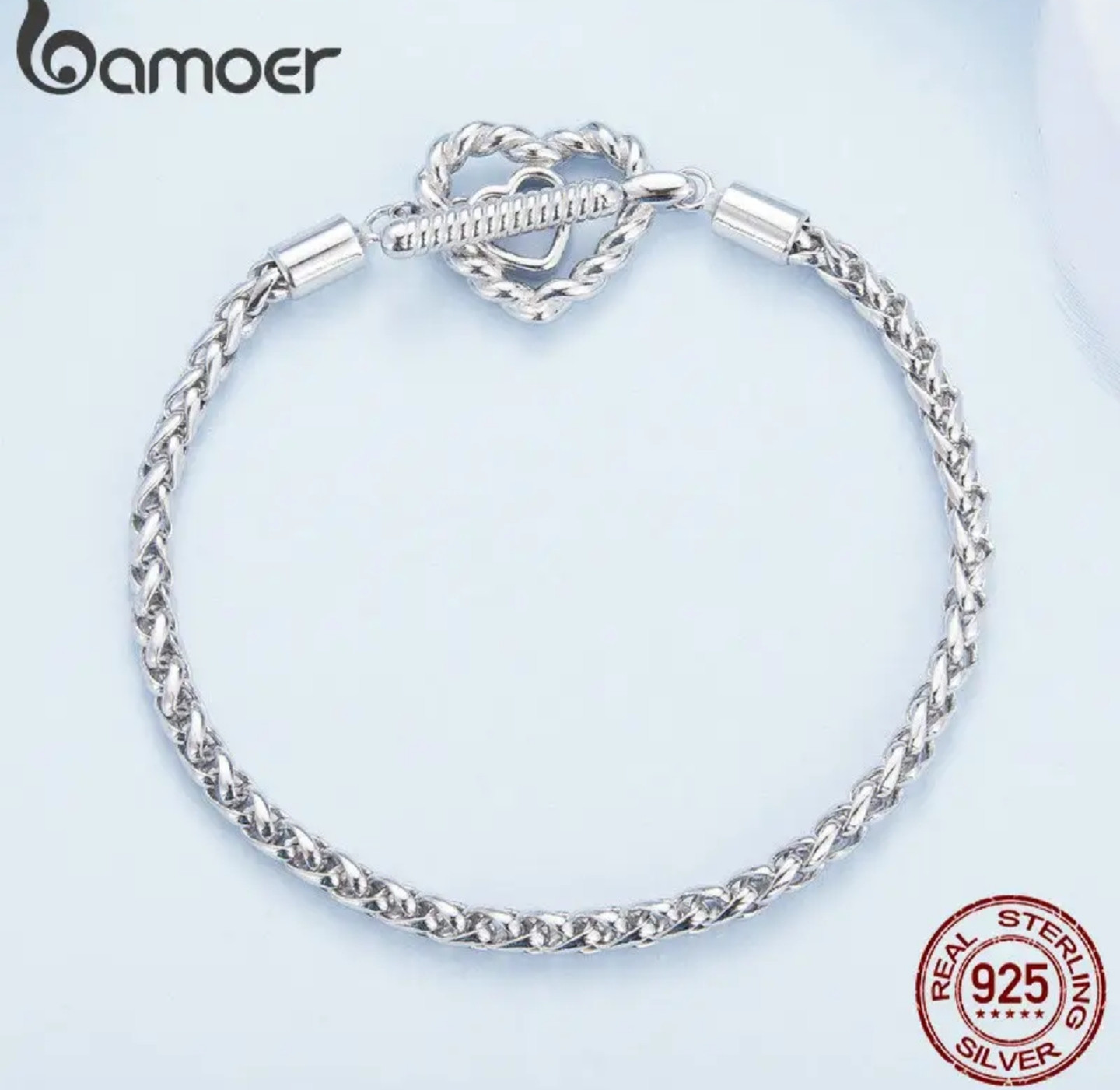 Браслет из серебра | Bamoer