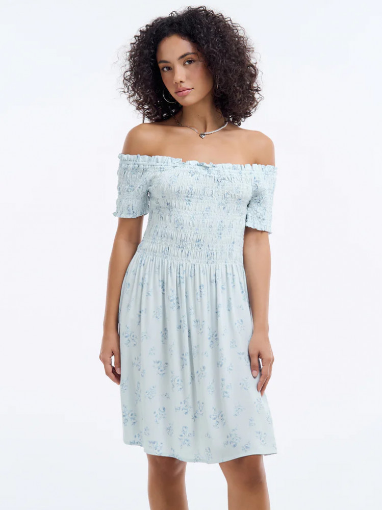 Платье-мини женское летнее в цветочек | ТВОЕ