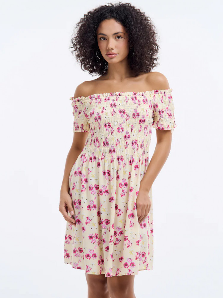 Платье-мини женское летнее в цветочек | ТВОЕ