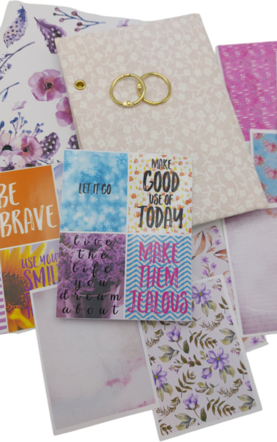 Набор для создания скрап-блокнота c наклейками | Scrap Jam