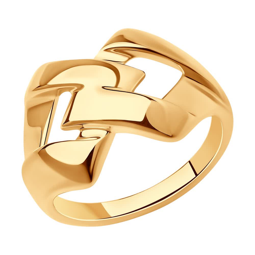 Кольцо из золочёного серебра | Diamant