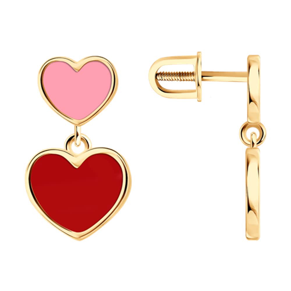 Серьги из золочёного серебра | Diamant