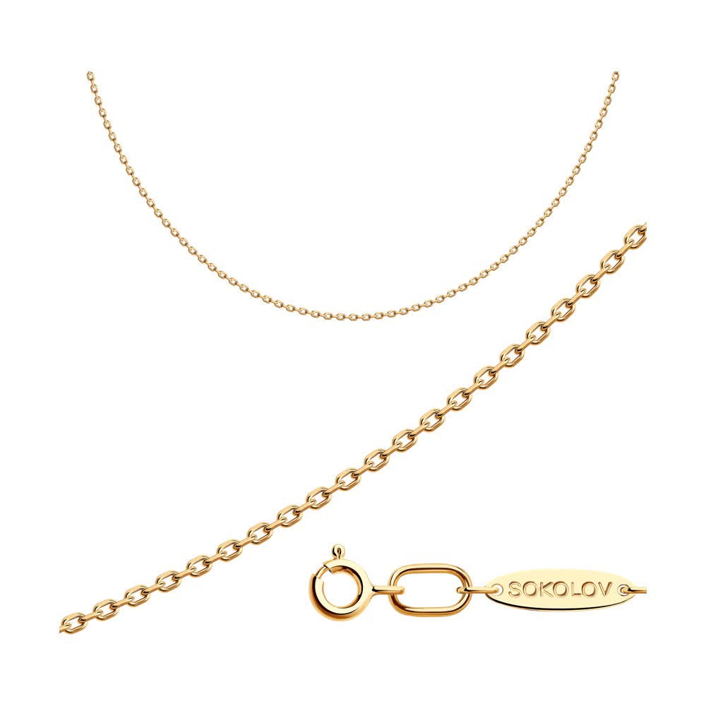 Цепь из золоченого серебра | SOKOLOV