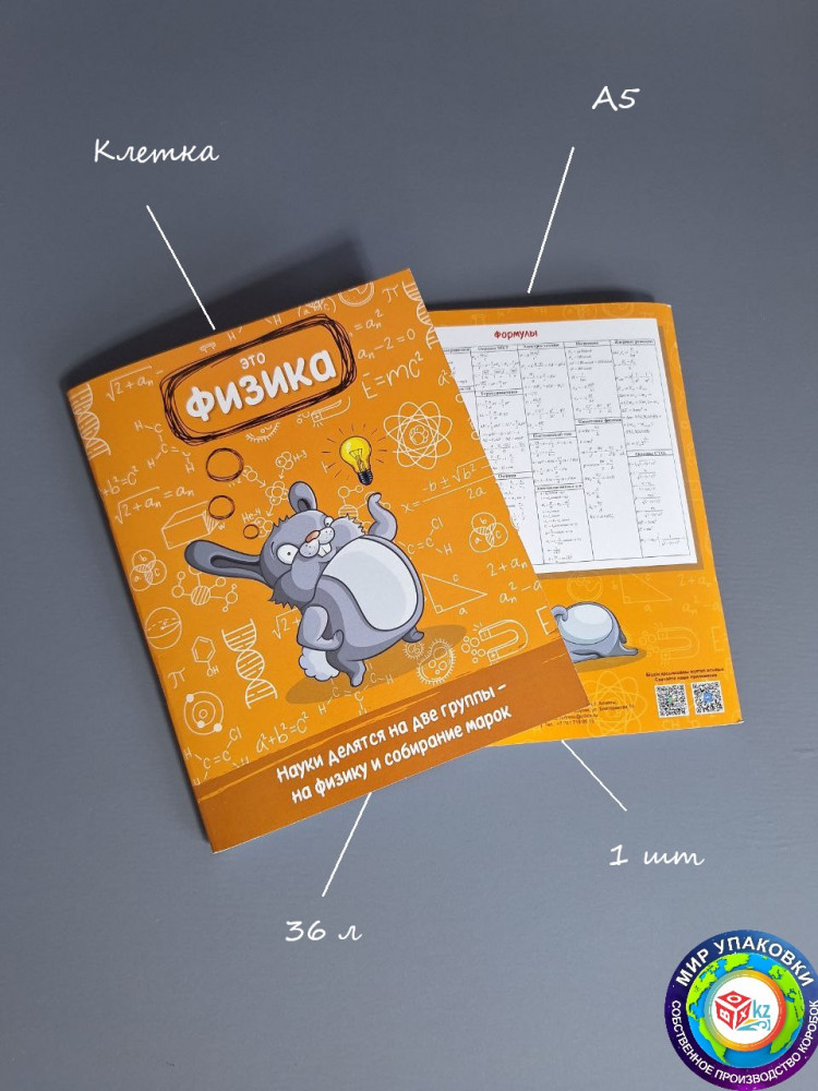Тетрадь предметная «Физика» | Box.kz