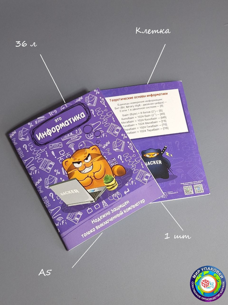 Тетрадь предметная «Информатика» | Box.kz