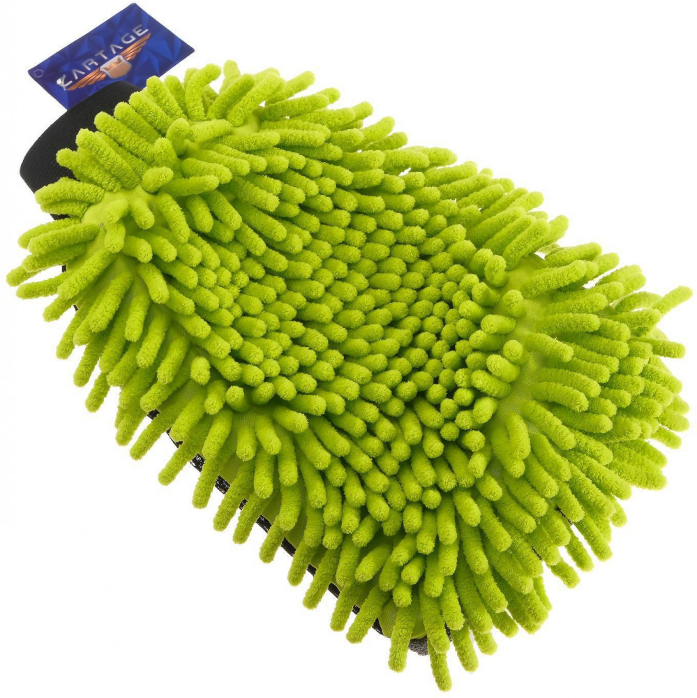 Варежка для мытья автомобиля двухсторонняя | Cartage