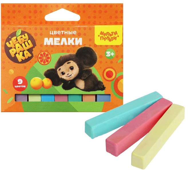 Набор мелков «Чебурашка» | Чебурашка | Мульти-Пульти