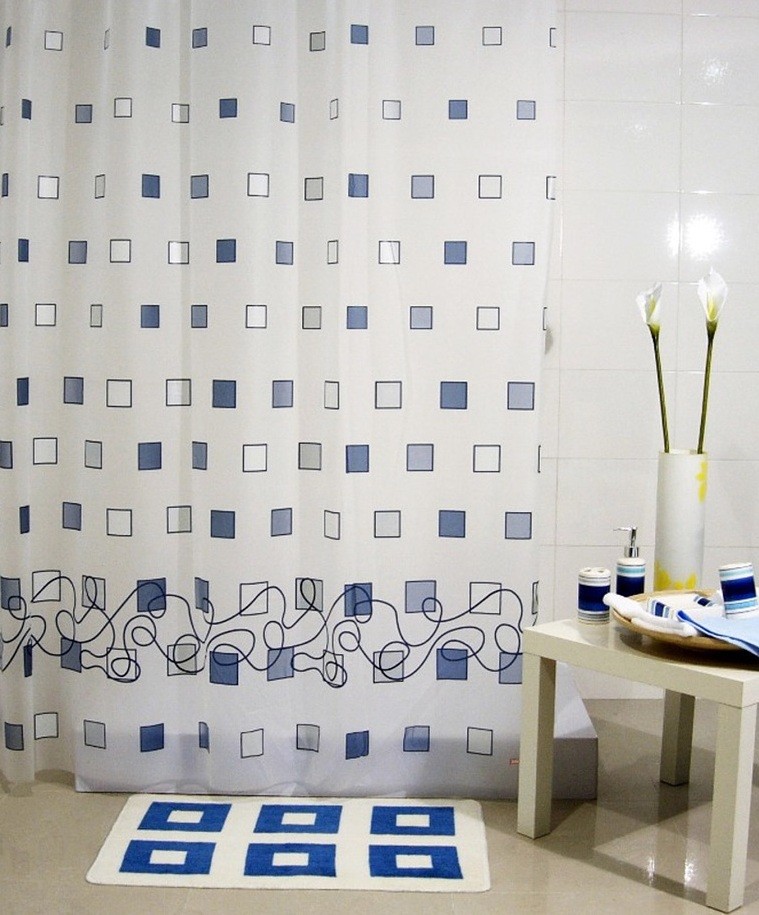 Штора для ванны "Мозаика", матовая (180x200 см) | Шторы для душа | Aquarius