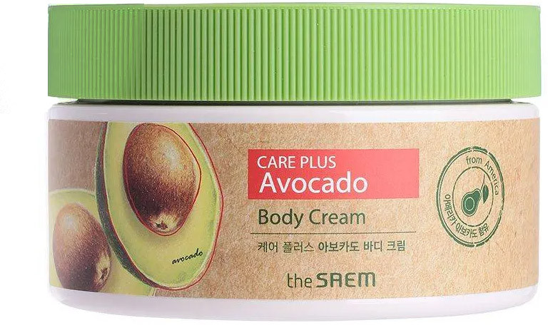 Питательный крем для тела с экстрактом авокадо «Care Plus Avocado Body Cream» | The Saem
