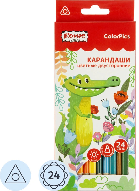 Набор карандашей цветных | Школьные товары ColorPics | Комус Класс