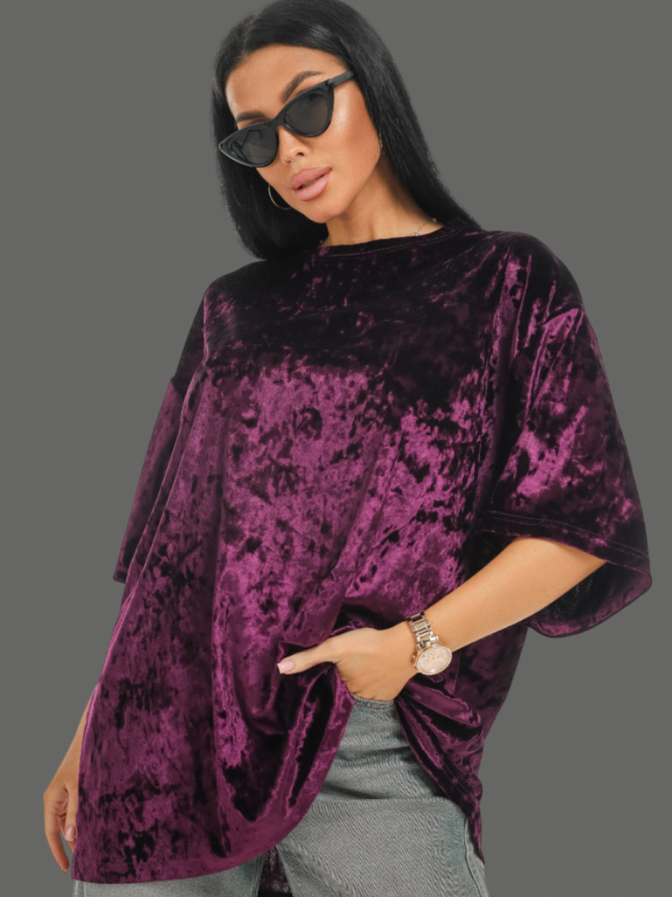 Футболка женская бархатная «Марлен» | Lovetex.store